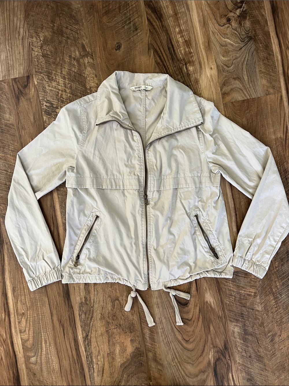 Old Navy Light Cream Utility Windbreaker Jacket